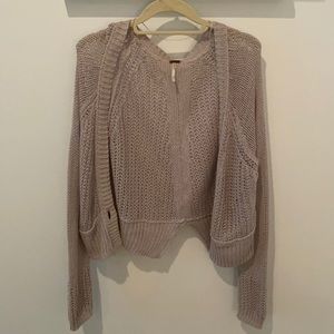 Free People relaxed knit summer sweater size M
